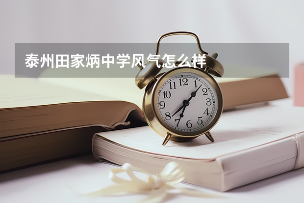 泰州田家炳中学风气怎么样