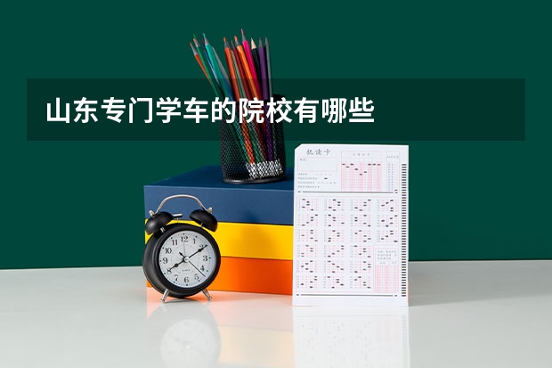 山东专门学车的院校有哪些