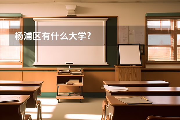 杨浦区有什么大学?