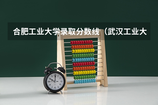 合肥工业大学录取分数线（武汉工业大学录取分数线）