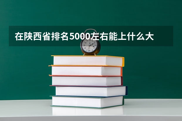 在陕西省排名5000左右能上什么大学？