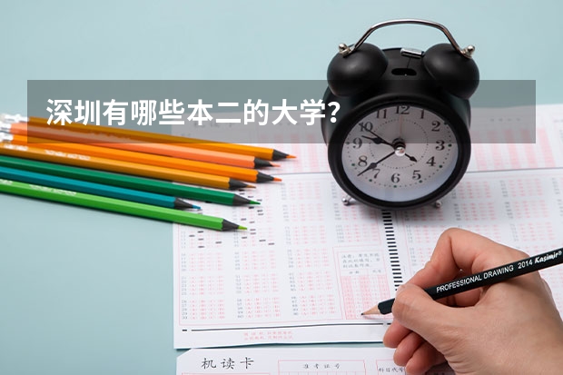 深圳有哪些本二的大学？