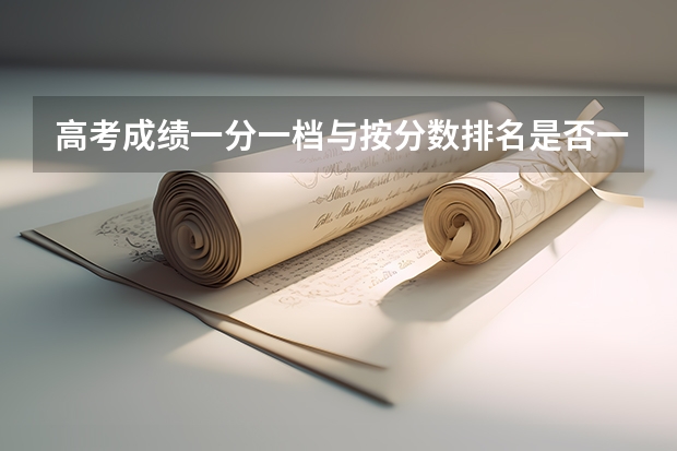 高考成绩一分一档与按分数排名是否一样？（河北省高考分数线一分一档）