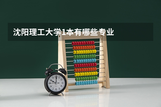 沈阳理工大学1本有哪些专业