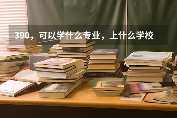 390，可以学什么专业，上什么学校，河北省的专科学校就可以了