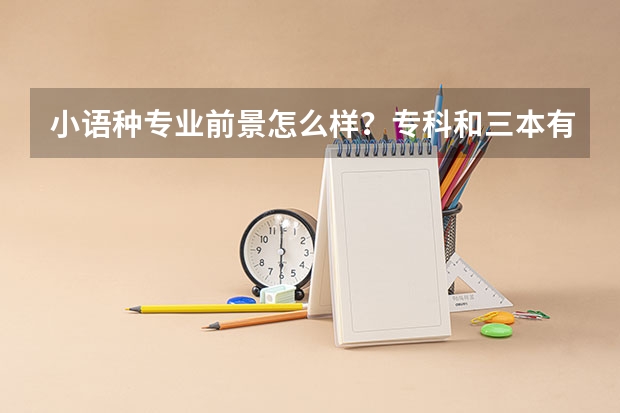 小语种专业前景怎么样？专科和三本有什么区别吗？