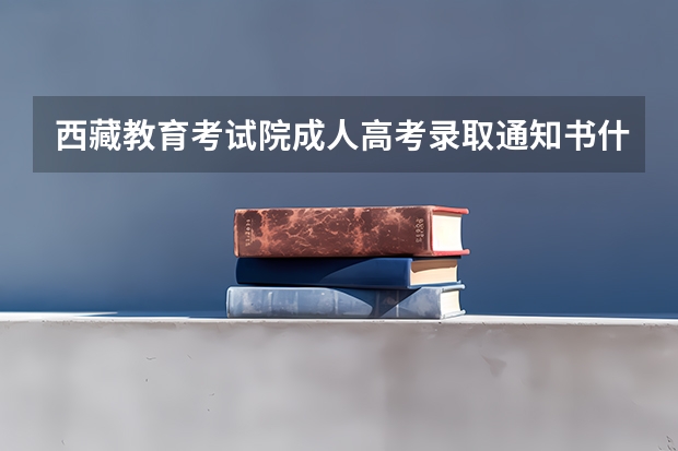 西藏教育考试院成人高考录取通知书什么时候到