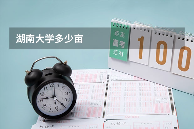湖南大学多少亩