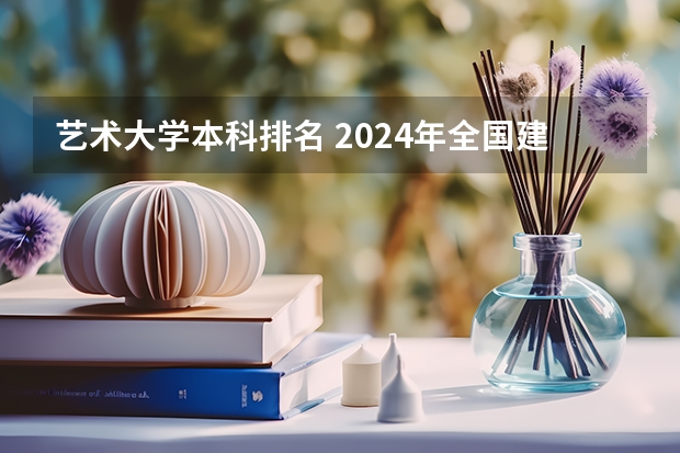 艺术大学本科排名 2024年全国建筑学专业全国大学排名,附前十名具体名单