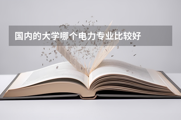 国内的大学哪个电力专业比较好