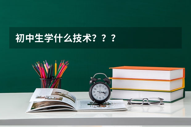 初中生学什么技术？？？