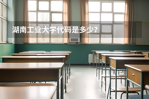 湖南工业大学代码是多少？