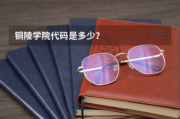 铜陵学院代码是多少？