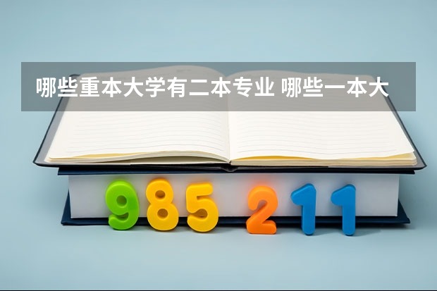 哪些重本大学有二本专业 哪些一本大学有设有二本