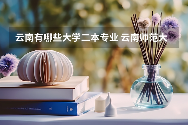 云南有哪些大学二本专业 云南师范大学的二本专业
