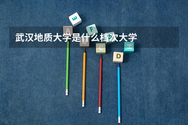 武汉地质大学是什么档次大学