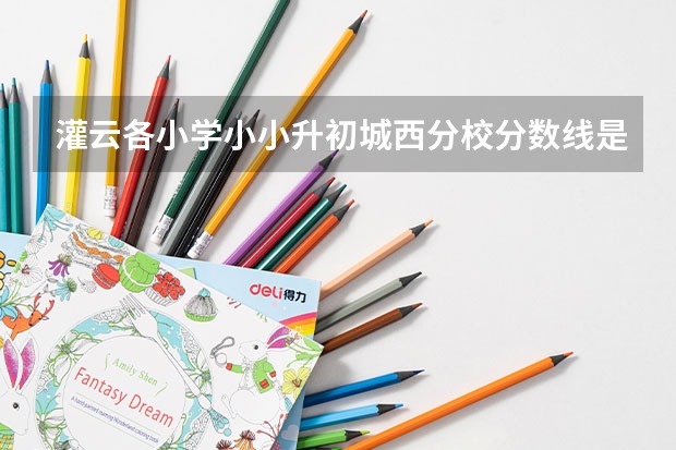 灌云各小学小小升初城西分校分数线是多少啊