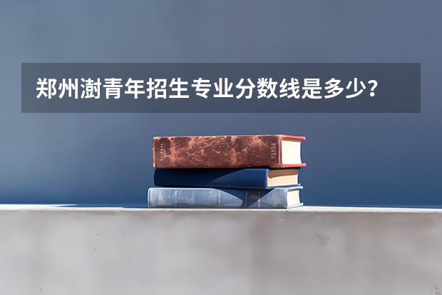 郑州澍青年招生专业分数线是多少？