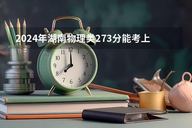 2024年湖南物理类273分能考上什么大学？