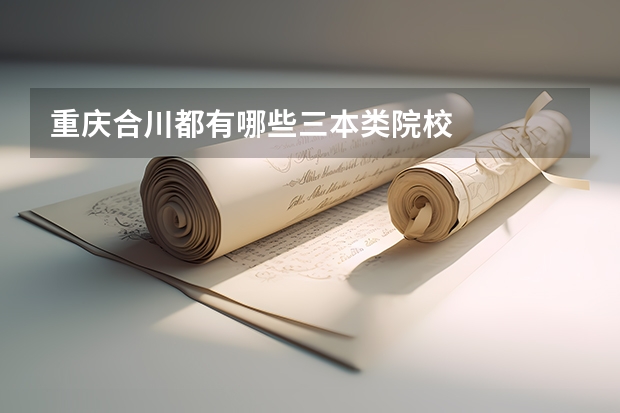 重庆合川都有哪些三本类院校