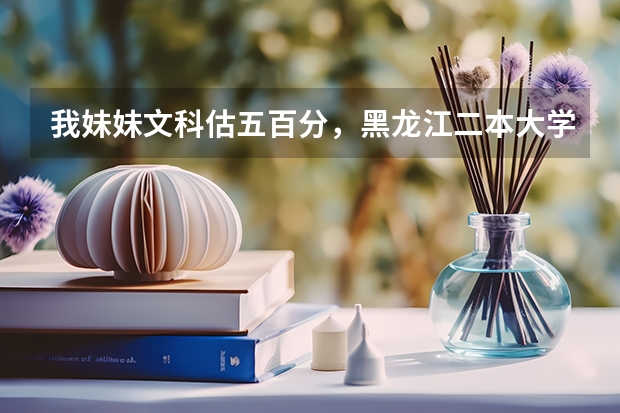 我妹妹文科估五百分，黑龙江二本大学哪个专业好啊？急