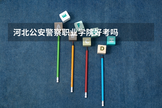 河北公安警察职业学院好考吗