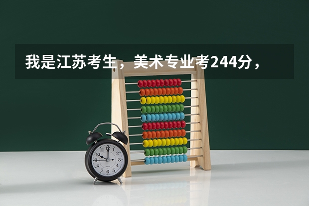 我是江苏考生，美术专业考244分，文化估计210分，能上本科吗？