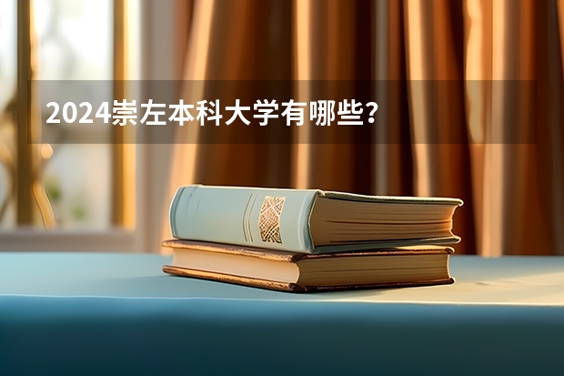 2024崇左本科大学有哪些？