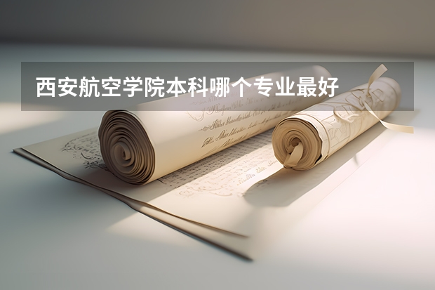 西安航空学院本科哪个专业最好