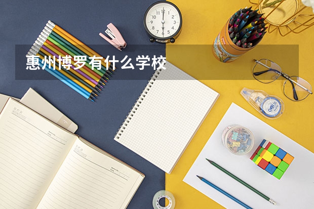 惠州博罗有什么学校