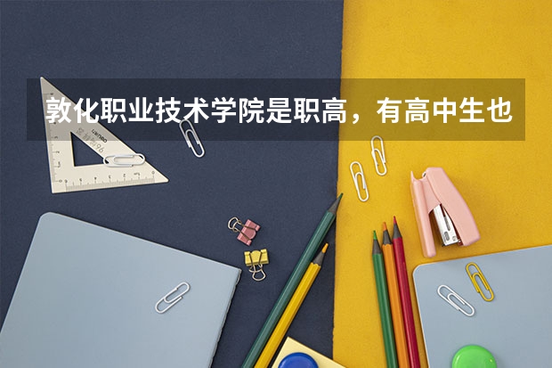 敦化职业技术学院是职高，有高中生也有中专生，可以成人教育那种，不算是大学学院吧？那为什么叫职业技术