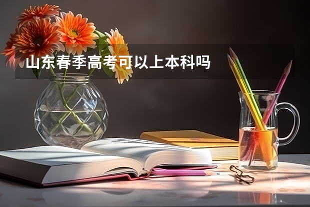 山东春季高考可以上本科吗