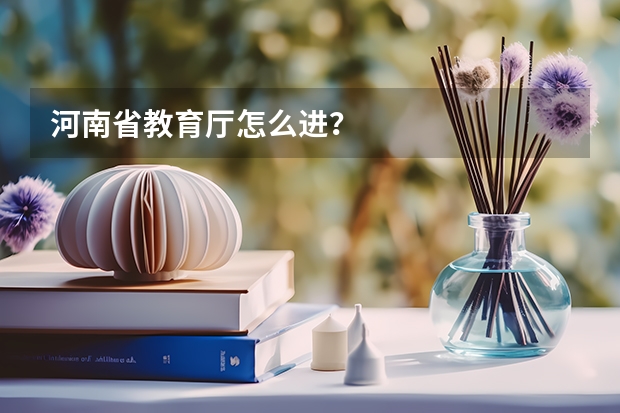 河南省教育厅怎么进？