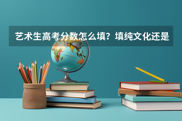 艺术生高考分数怎么填？填纯文化还是文化加艺考分？还是加分项填艺考