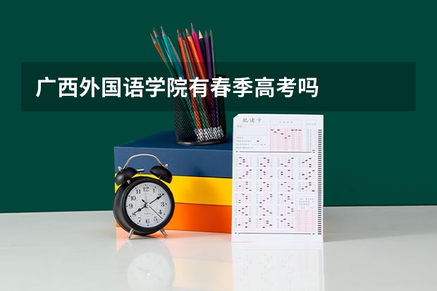 广西外国语学院有春季高考吗