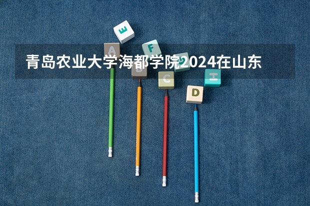 青岛农业大学海都学院2024在山东招生计划是什么