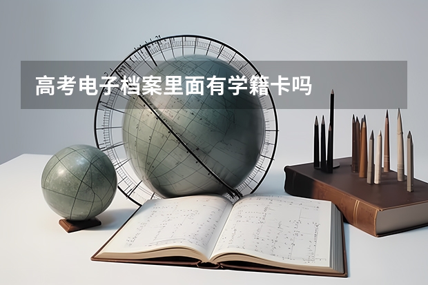 高考电子档案里面有学籍卡吗