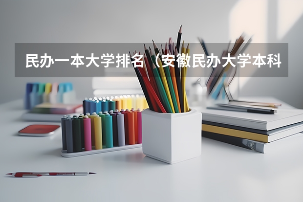 民办一本大学排名（安徽民办大学本科排名）