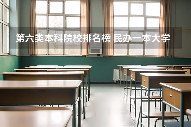 第六类本科院校排名榜 民办一本大学排名