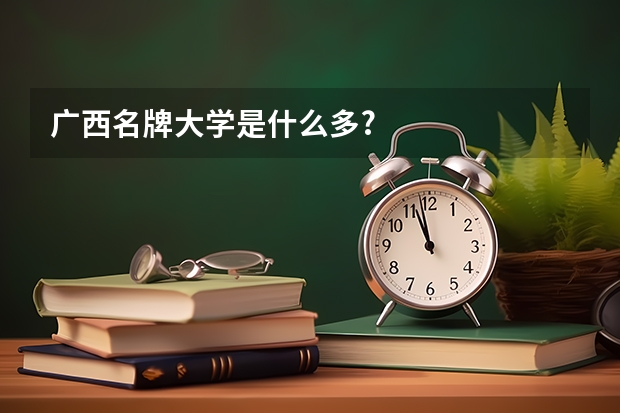广西名牌大学是什么多?