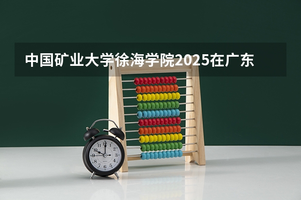 中国矿业大学徐海学院2025在广东招生计划预测