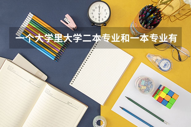 一个大学里大学二本专业和一本专业有什么区别吗