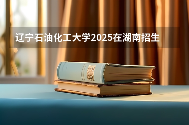 辽宁石油化工大学2025在湖南招生计划预测