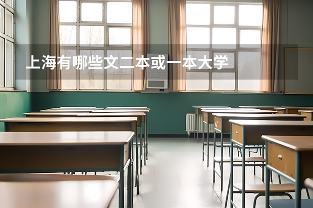 上海有哪些文二本或一本大学