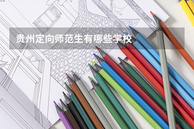 贵州定向师范生有哪些学校