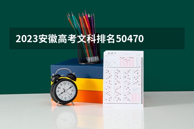 2023安徽高考文科排名50470的考生报哪所大学 往年录取分数线
