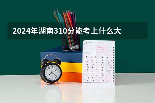 2024年湖南310分能考上什么大学？