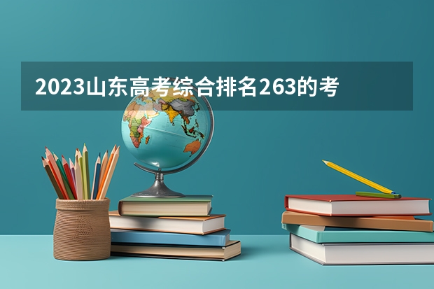 2023山东高考综合排名263的考生报哪所大学 往年录取分数线