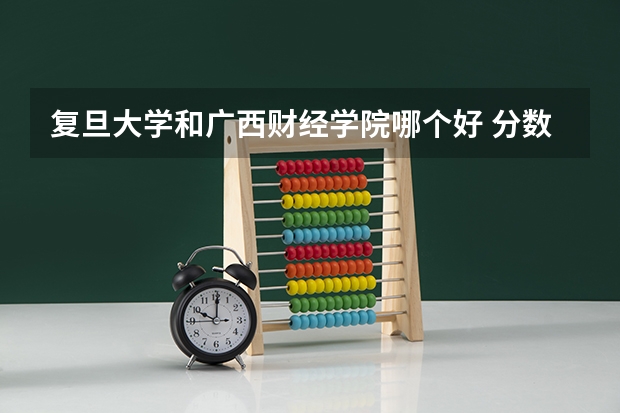 复旦大学和广西财经学院哪个好 分数线对比