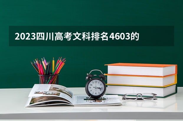 2023四川高考文科排名4603的考生报哪所大学 往年录取分数线